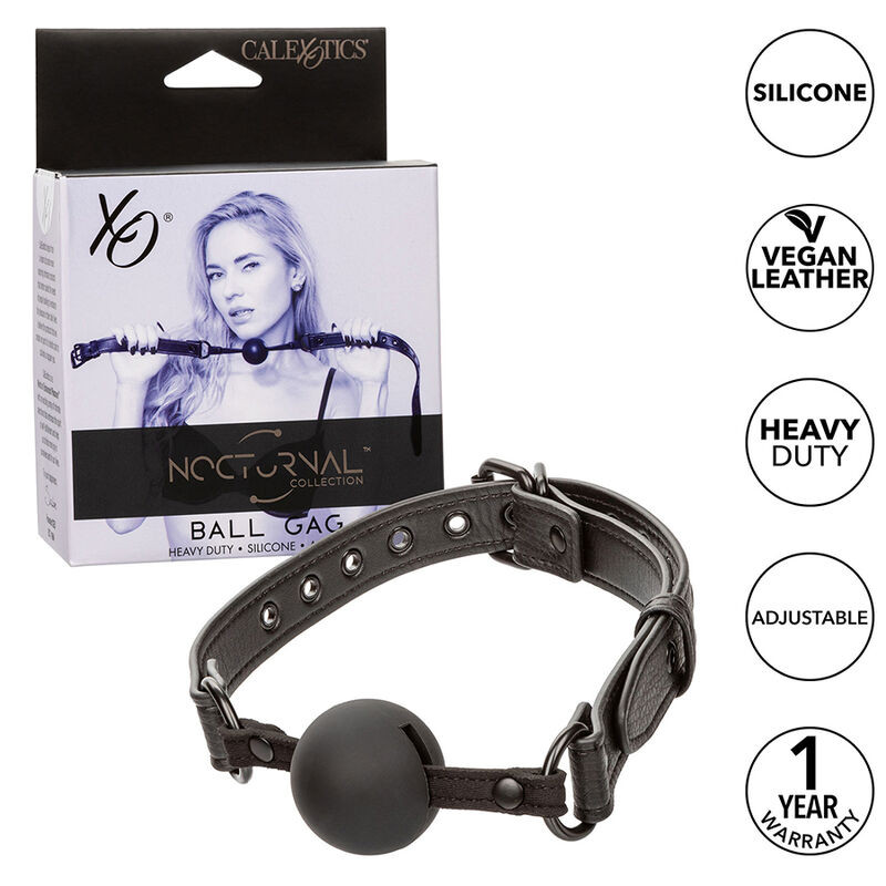 Calexotics - Nocturnal Bâillon À Boule En Silicone Noir